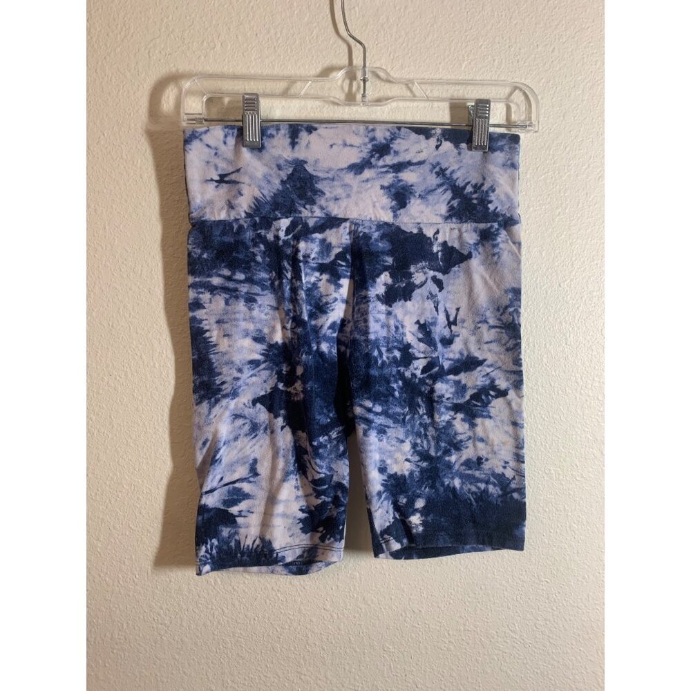 Ambiance Tie Dye Yoga Shorts Womens Size Small Blue K7